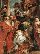 RUBENS, Pieter Pauwel The Adoration of the Magi (detail) f Spain oil painting artist